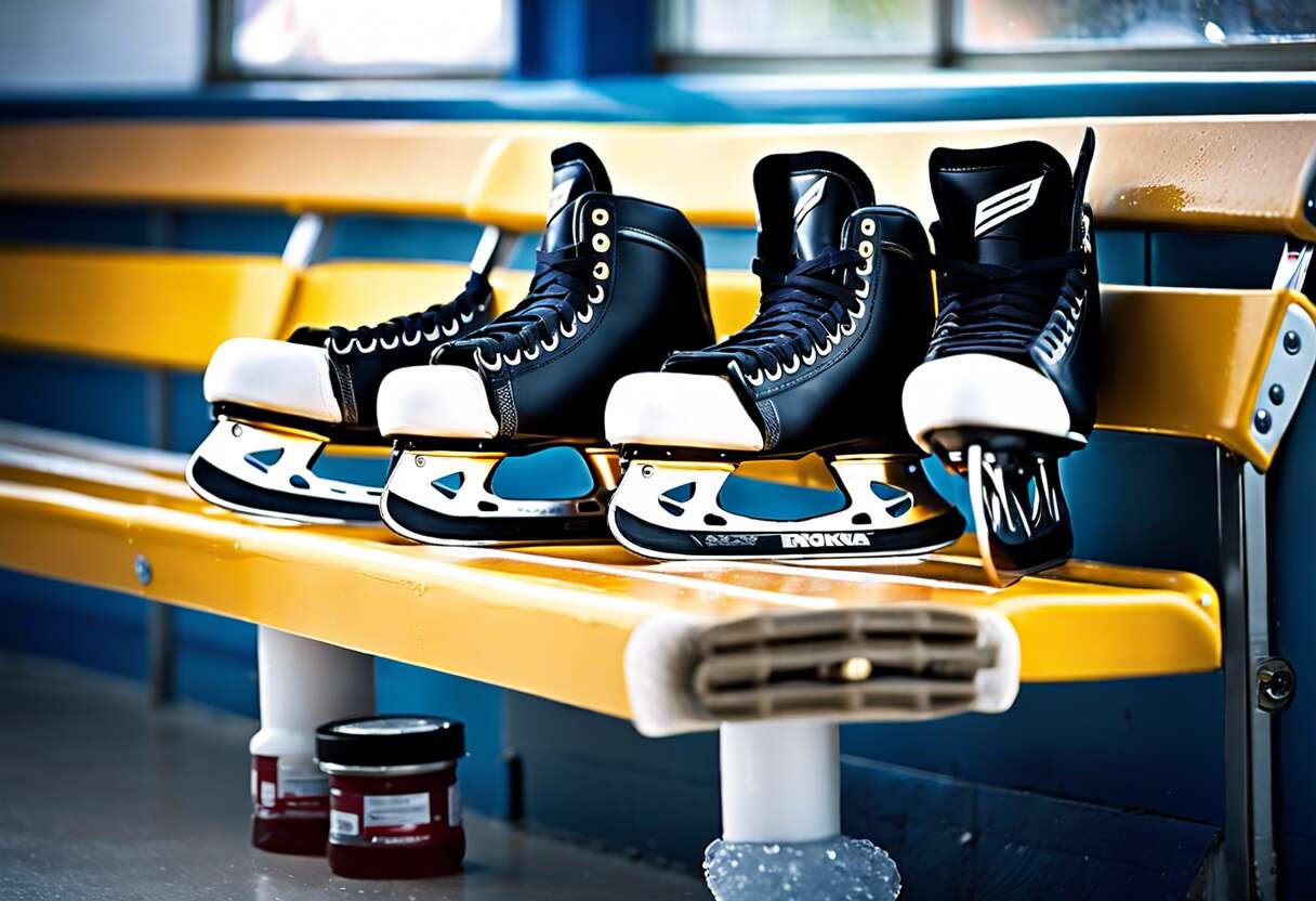 Entretenir ses équipements de hockey : protéger ses coques de patins